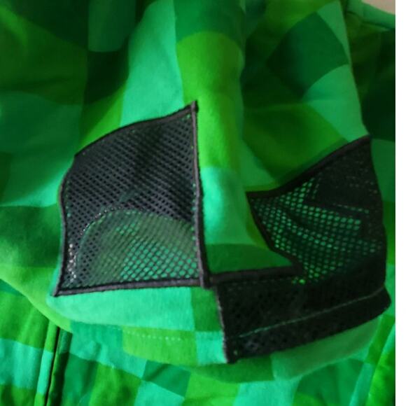 NEW with TAGS - Hooded Sweatshirt Minecraft Creeper Zip UP hood - Small - Picture 4 of 9